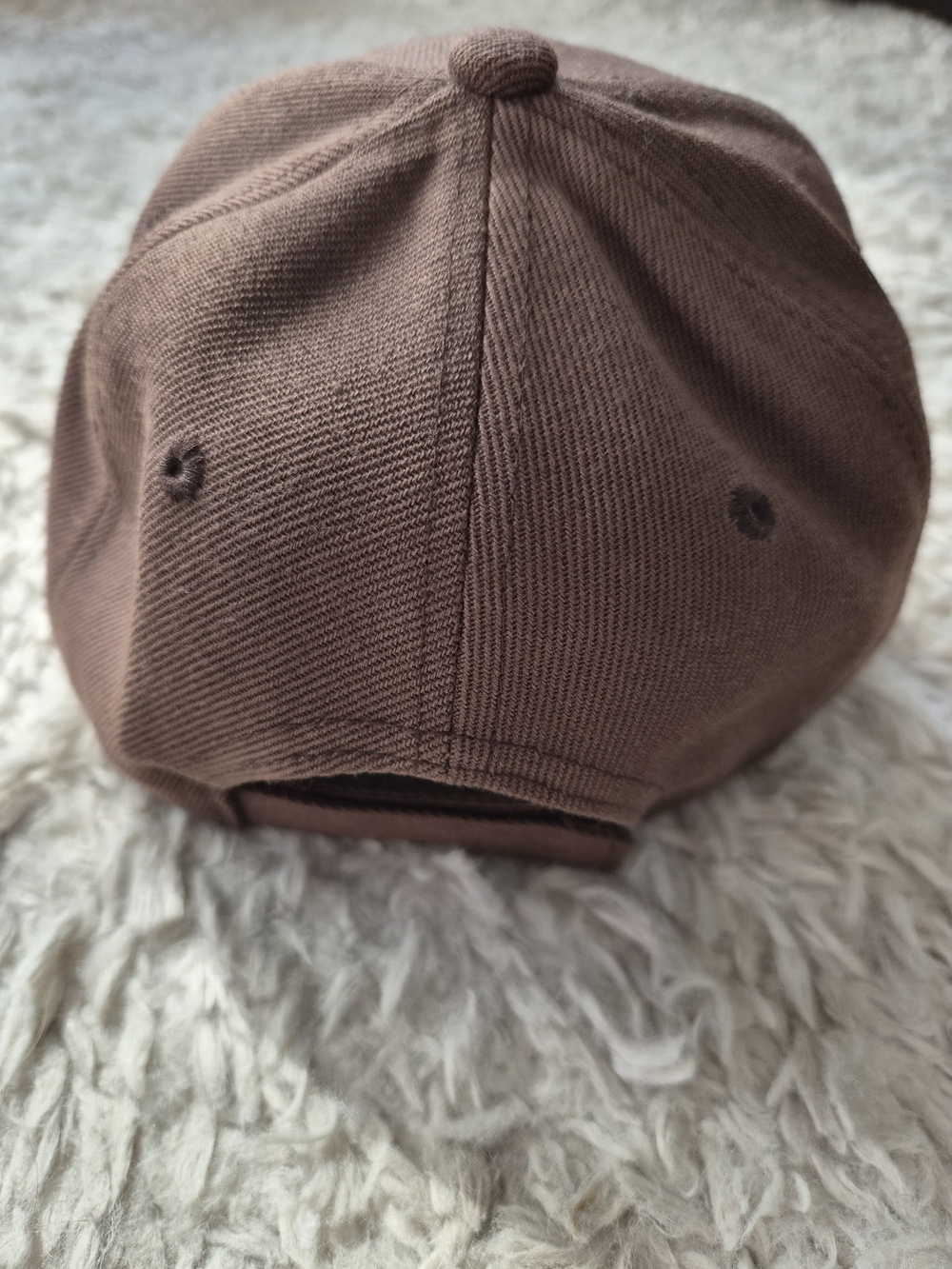 Minimalist Chocolate Brown Blank Baseball Cap Hat - Picture 5 of 11